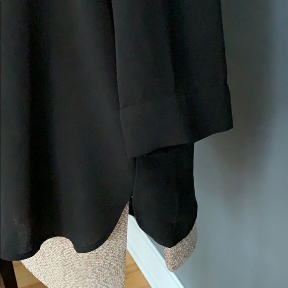 MNG (mango) black crew neckline tunic. Size 8. - Picture 3 of 5